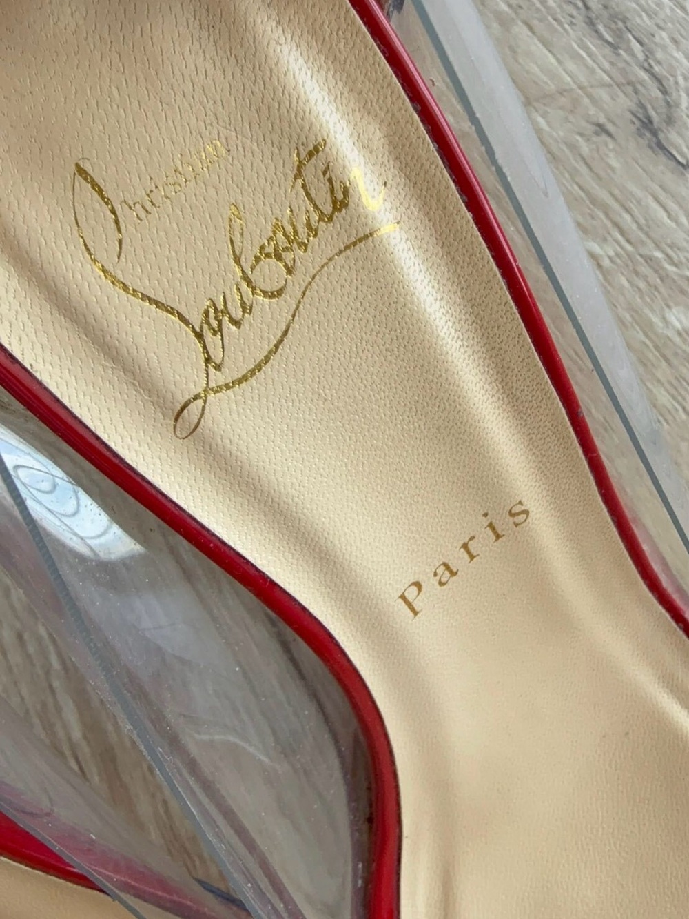 Christian Louboutin transparent PVC pointed-toe pumps - Picture 12 of 15